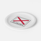 Alabama Pappteller (Schrägansicht)