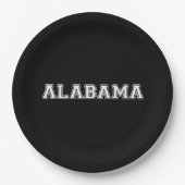 Alabama Pappteller (Vorderseite)