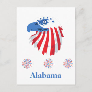 Alabama Patriotisch Postkarte