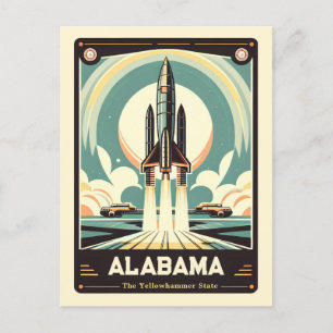 Alabama   Patriotischer Geist Vintage Postkarte