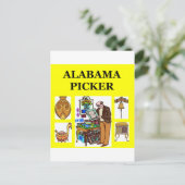 ALABAMA Picker Postkarte (Stehend Vorderseite)