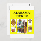 ALABAMA Picker Postkarte (Vorne/Hinten)