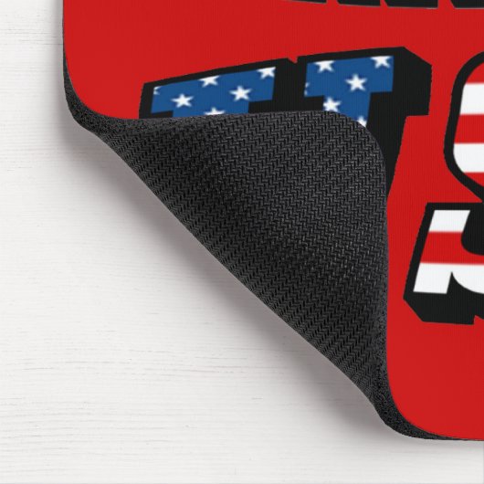 Alabama Picture und USA Flag Schriftart Mousepad (Ecke)