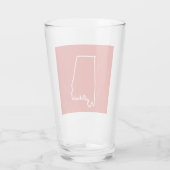 Alabama Pint Glass Glas (Rückseite)