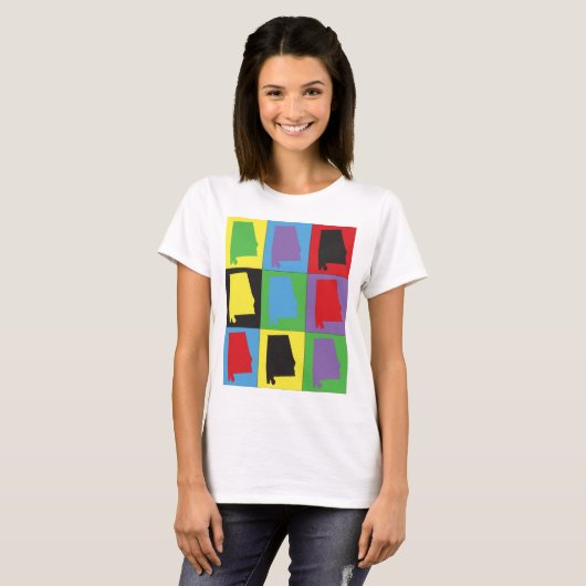 Alabama Pop Art T-Shirt (Vorne ganz)