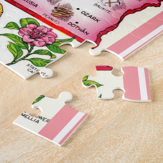 Alabama Postcard Karte Jigsaw Puzzle (Seite)