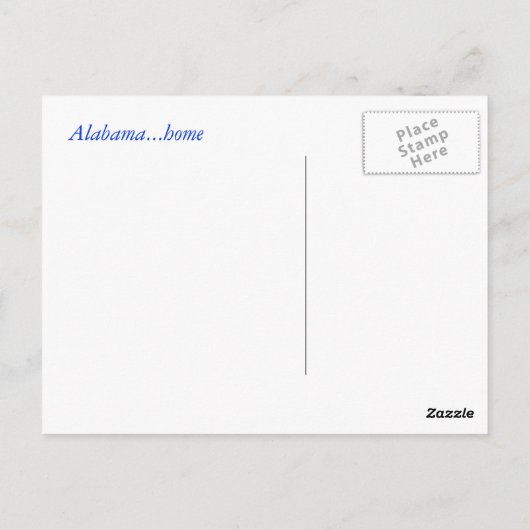 Alabama Postcard Postkarte (Rückseite)