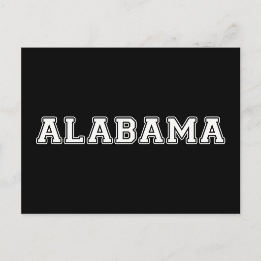 Alabama Postkarte (Vorderseite)