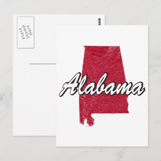 Alabama Postkarte (Vorne/Hinten)