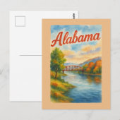 Alabama Postkarte (Vorne/Hinten)
