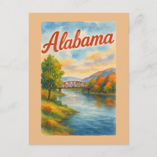 Alabama Postkarte (Vorderseite)
