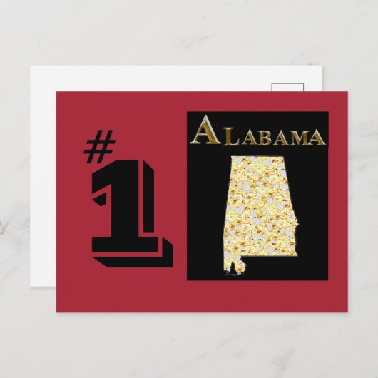 ALABAMA POSTKARTE (Vorne/Hinten)