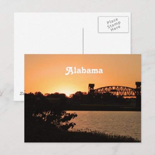Alabama Postkarte (Vorne/Hinten)