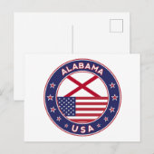 Alabama Postkarte (Vorne/Hinten)