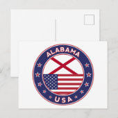 Alabama Postkarte (Vorne/Hinten)