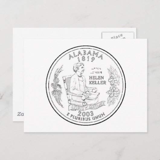 Alabama Postkarte (Vorne/Hinten)