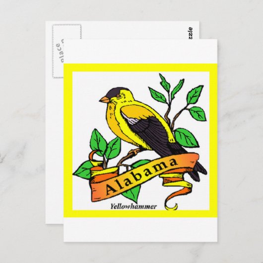 Alabama Postkarte (Vorne/Hinten)