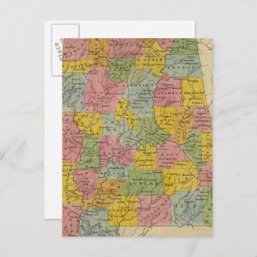 Alabama Postkarte (Vorne/Hinten)