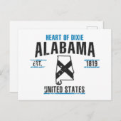 Alabama Postkarte (Vorne/Hinten)