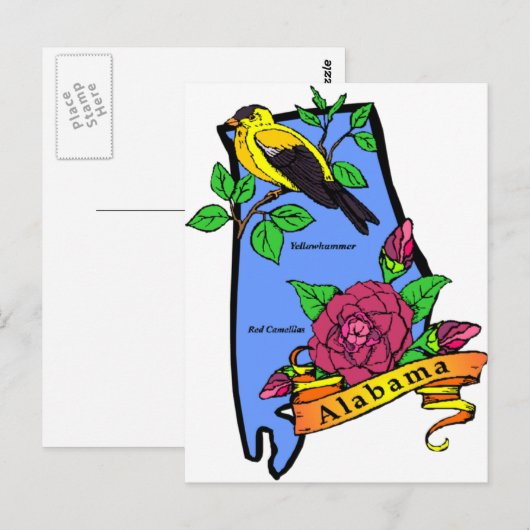 Alabama Postkarte (Vorne/Hinten)