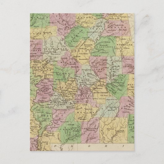 Alabama Postkarte (Vorderseite)