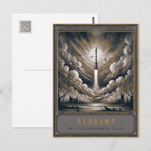 Alabama | Postkarte Gothic Art (Vorne/Hinten)