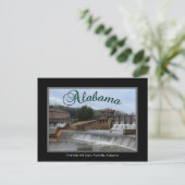 Alabama Prattville Mill Dam Post Card Postkarte (Stehend Vorderseite)
