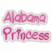 Alabama Princess Aufkleber (Vorderseite)