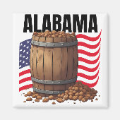 Alabama-Quadrat-Magnet Magnet (Vorne)
