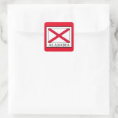 Alabama Quadratischer Aufkleber (Tasche)