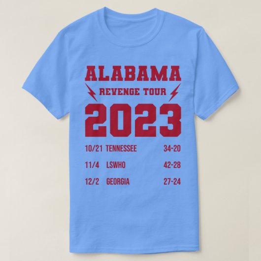 Alabama Rache Tour TShirt (Design vorne)