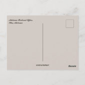 Alabama Railroad Office in Elba Alabama Postkarte (Rückseite)