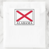 Alabama Rechteckiger Aufkleber (Tasche)