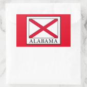 Alabama Rechteckiger Aufkleber (Tasche)