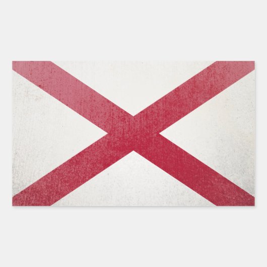 Alabama Rechteckiger Aufkleber (Vorderseite)