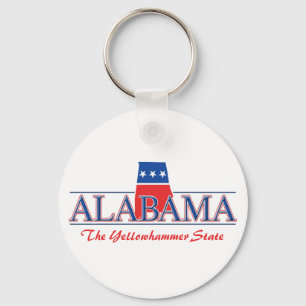 Alabama Red White & Blue Schlüsselanhänger
