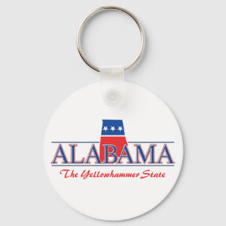 Alabama Red White & Blue Schlüsselanhänger