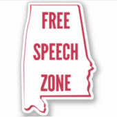 Alabama - Redezone Aufkleber (Vorderseite)