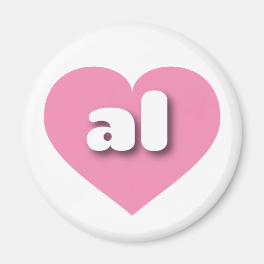 Alabama rosa Herz - I Liebe Magnet (Vorne)