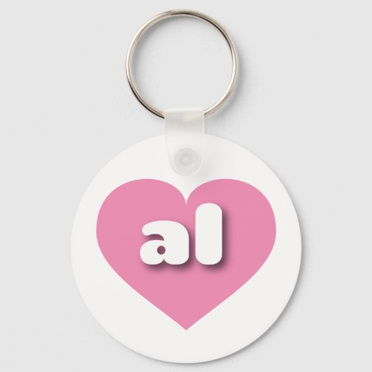 Alabama rosa Herz - I Liebe Schlüsselanhänger (Vorderseite)