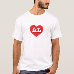 Alabama Rotes Herz - I Liebe AL T-Shirt