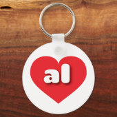 Alabama Rotes Herz - I Liebe Schlüsselanhänger (Vorderseite)
