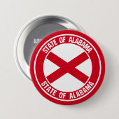 Alabama Round Emblem Button (Vorne & Hinten)