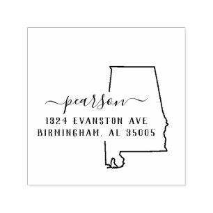 Alabama-Rücksendeadresse-Briefmarke Selbst-Mit Permastempel