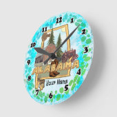 Alabama Runde Wanduhr (Winkel)