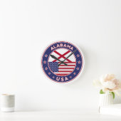 Alabama Runde Wanduhr (Zuhause)