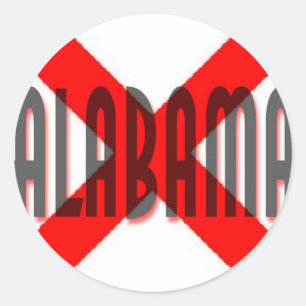 Alabama Runder Aufkleber