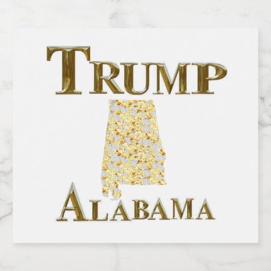 ALABAMA SCHAUMWEINETIKETT (Einzelnes Label)