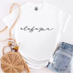 Alabama Script Staat FrauenT - Shirt<br><div class="desc">Jeden Tag fügen wir neue Designs hinzu!</div>