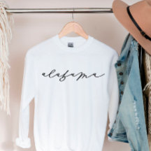 Alabama Script Staat Women's Sweatshirt